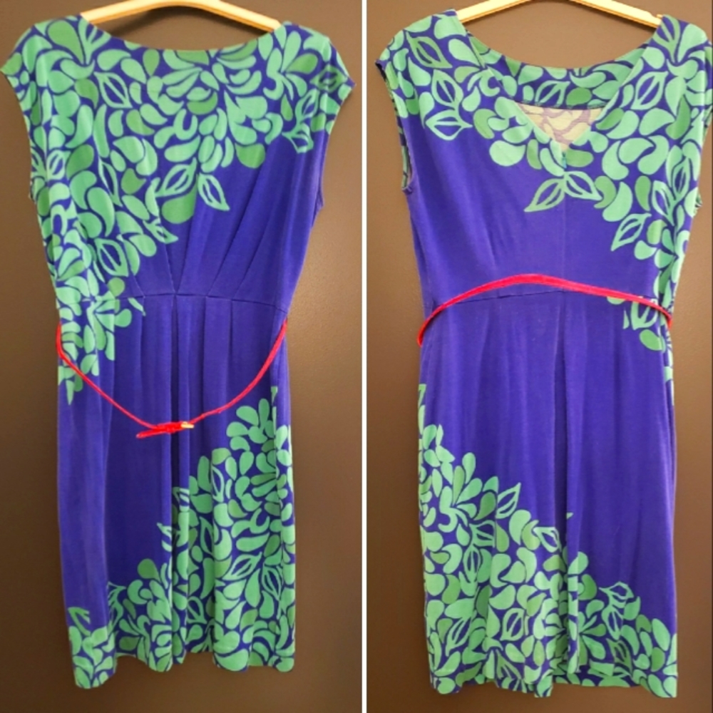 Lilly Pulitzer Blue Belted Dress - Large